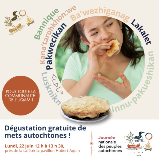 Dégustation de mets autochtones à l’occasion de la Journée nationale des peuples autochtones