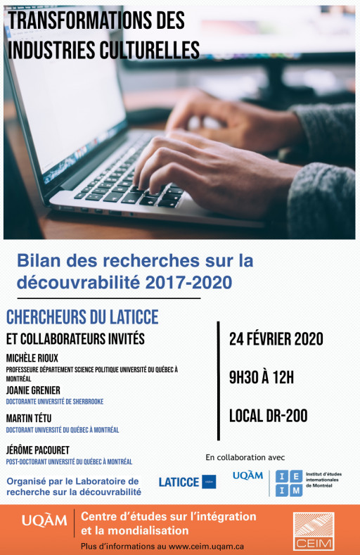 Bilan des recherches sur la découvrabilité 2017-2020