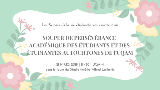 Souper de persévérance académique pour les étudiants autochtones