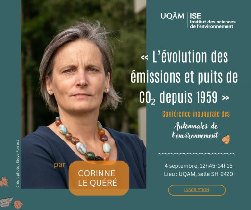 Conférence inaugurale des Automnales de l'environnement avec Corinne Le Quéré