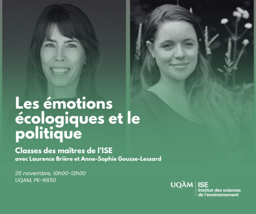 Classes des maîtres: «Les émotions écologiques et le politique»