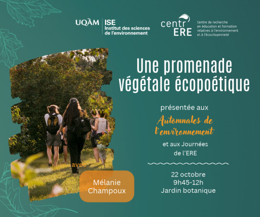 Une promenade végétale écopoétique