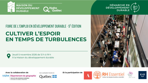 Foire de l’emploi en développement durable - 5e édition