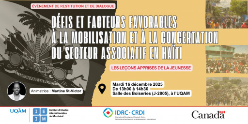 Défis et facteurs favorables à la mobilisation et à la concertation du secteur associatif en Haïti – Les leçons apprises du secteur jeunesse