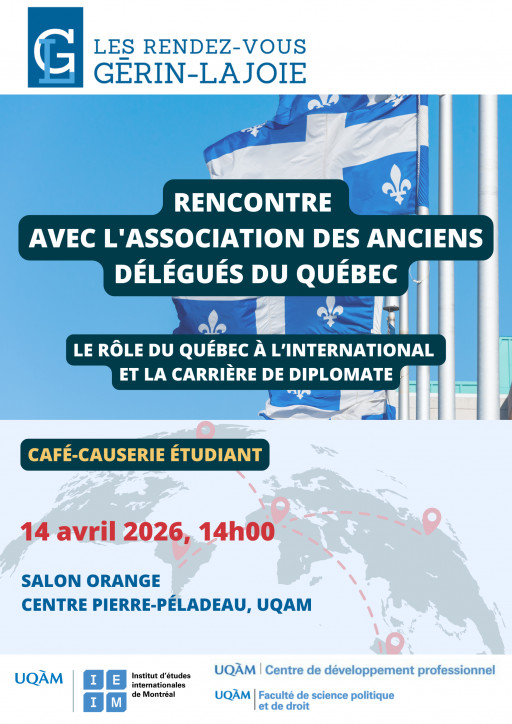 RVGL 2026 | Rencontre avec l’Association des anciens délégués du Québec. Le rôle du Québec à l’international et la carrière de diplomate