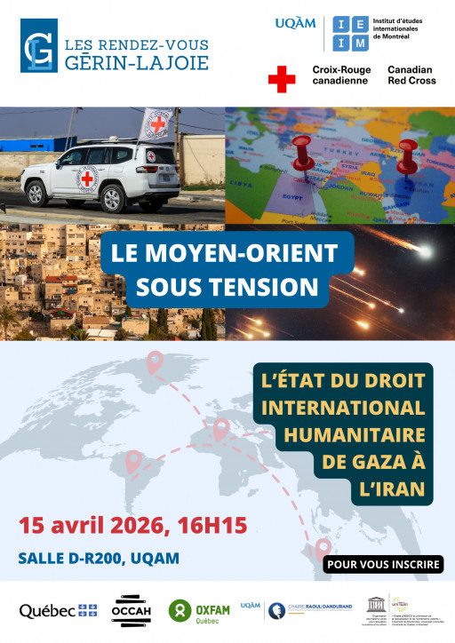 RVGL 2026 | Le Moyen-Orient sous tension: l’état du droit international humanitaire de Gaza à l’Iran