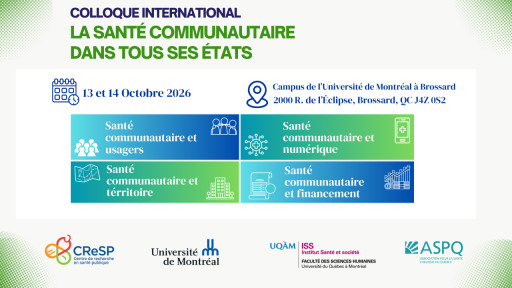 Appel à communications: «Colloque international: la santé communautaire dans tous ses états»