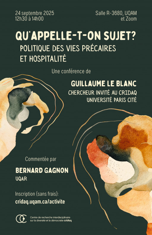 Qu’appelle-t-on sujet? Politique des vies précaires et hospitalité