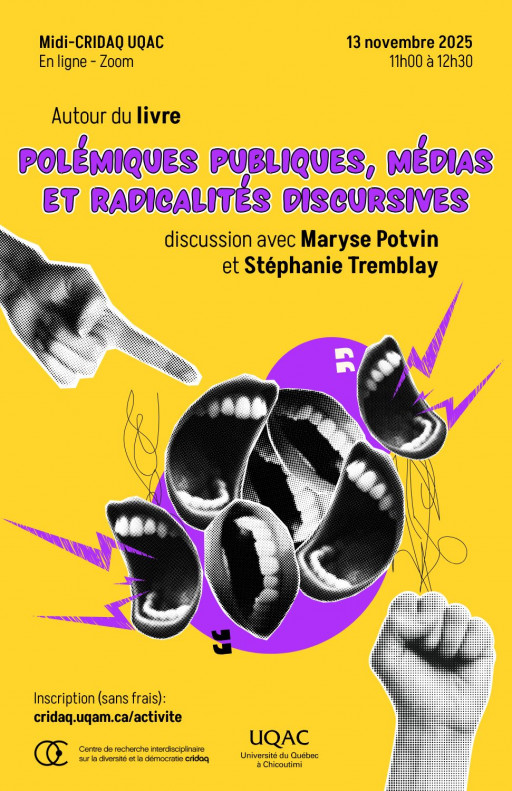 Discussion autour du livre Polémiques publiques, médias et radicalités discursives