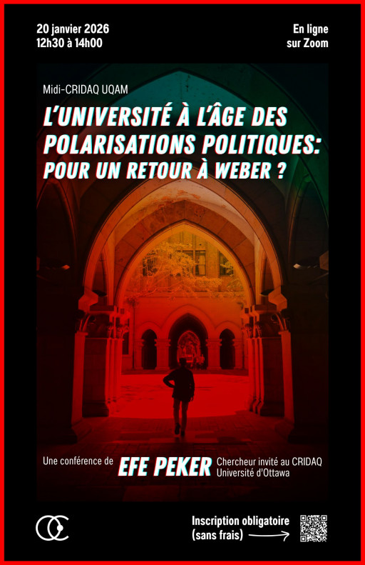 L’université à l’âge des polarisations politiques: pour un retour à Weber?