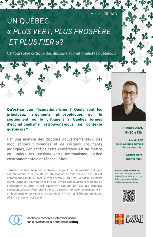 Un Québec «plus vert, plus prospère et plus fier»? Cartographie critique des discours éconationalistes québécois