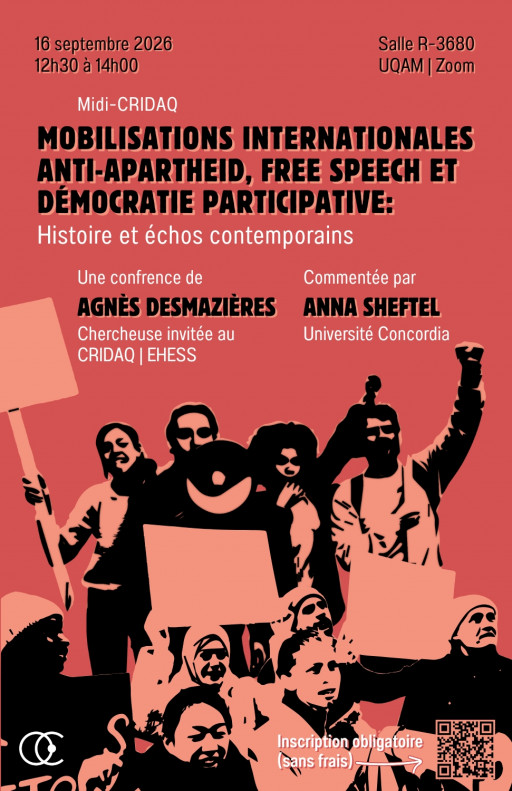Mobilisations internationales anti-apartheid, free speech et démocratie participative: Histoire et échos contemporains