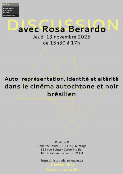 Discussion avec Rosa Berardo: auto-représentation, identité et altérite dans le cinéma autochtone et noir brésilien