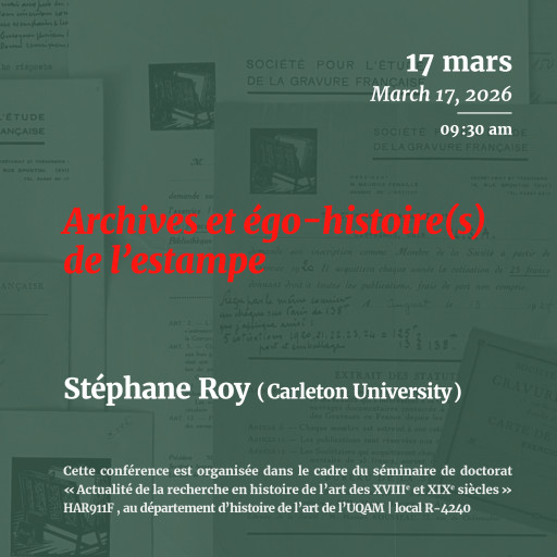Archives et égo-histoire de l'estampe