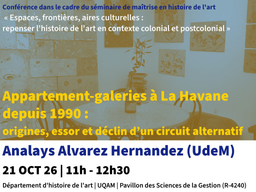 Appartement-galeries à La Havane depuis 1990: origines, essor et déclin d’un circuit alternatif