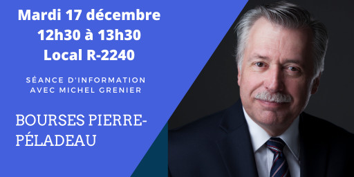 Séance d'information: «Bourses Pierre-Péladeau»