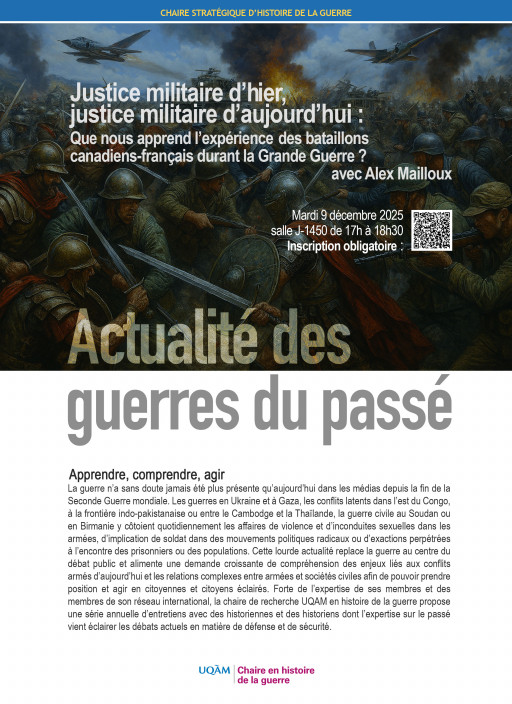 Actualité des guerres du passé: apprendre, comprendre, agir