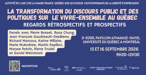 La transformation du discours public et des politiques sur le vivre ensemble au Québec: regards rétrospectifs et prospectifs