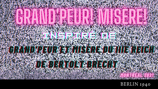 GRAND’PEUR! MISÈRE! | Atelier public sous la direction de Paul Keenan