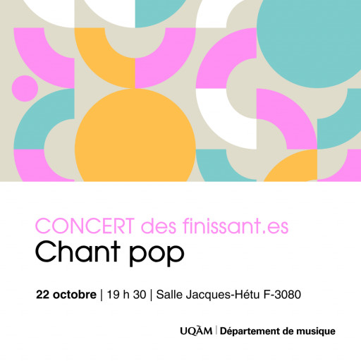 Concert des finissantes et finissants en chant pop