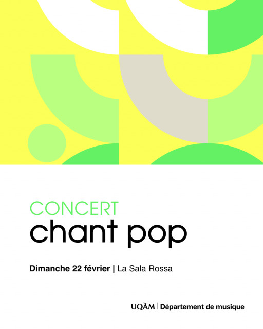 Concert en chant pop