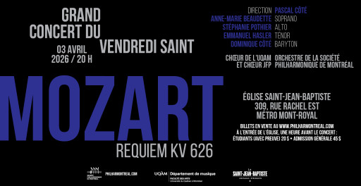 Grand concert du Vendredi saint du Chœur de l’UQAM et de la Société Philharmonique de Montréal