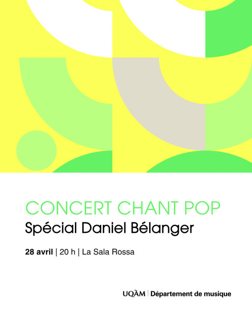 Soirée spéciale Daniel Bélanger | Concert de chant pop