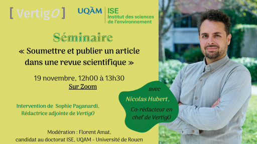 Webinaire VertigO: «Soumettre et publier dans une revue scientifique»