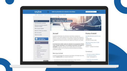 Utilisation du gabarit UQAM pour les mémoires et thèses