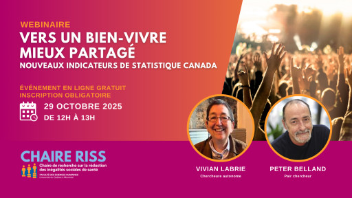 Vers un bien-vivre mieux partagé: nouveaux indicateurs de Statistique Canada