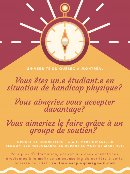 Groupe de soutien pour des personnes en situation de handicap physique
