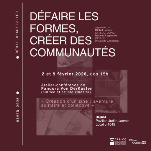 Atelier-conférence de Pandora Von DerKasten «Création d'un zine: aventure solitaire et collective»