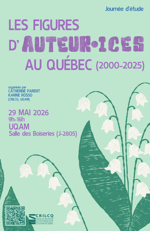 Journée d'étude: «Les figures d’auteur·ices au Québec (2000-2025)»