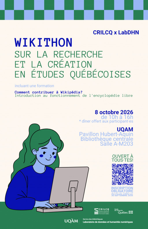 Wikithon sur la recherche et la création en études québécoises - 1re édition