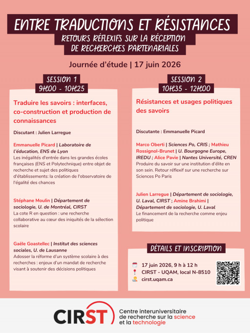 Entre traductions et résistances. Retours réflexifs sur la réception et la traduction de recherches partenariales