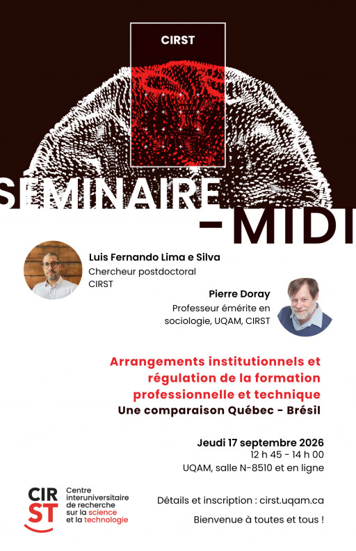 Arrangements institutionnels et régulation de la formation professionnelle et technique. Une comparaison Québec - Brésil