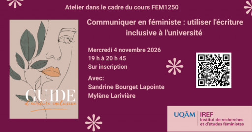 Communiquer en féministe: utiliser l'écriture inclusive à l'université