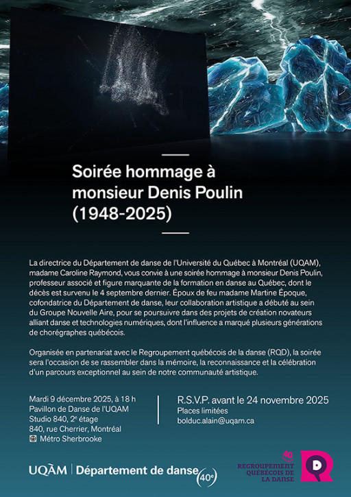 Soirée hommage au professeur associé Denis Poulin
