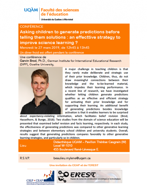 Asking children to generate predictions before telling them solutions: an effective strategy to improve science learning?