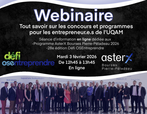 Concours pour les entrepreneurs de l'UQAM