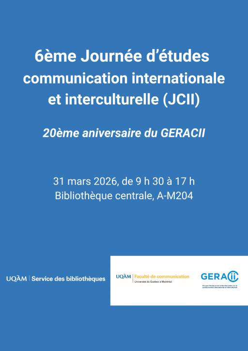6e Journée d’études sur les enjeux de la communication internationale et interculturelle (JCII)