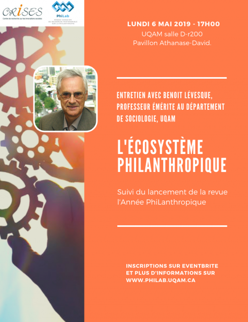 L’Écosystème philanthropique – entretien avec Benoit Lévesque