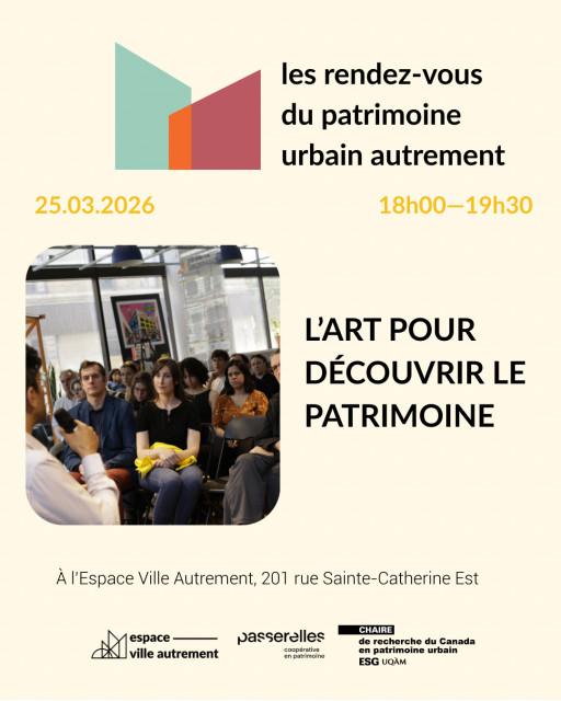 Rendez-vous du patrimoine urbain autrement: «L’art pour découvrir le patrimoine»