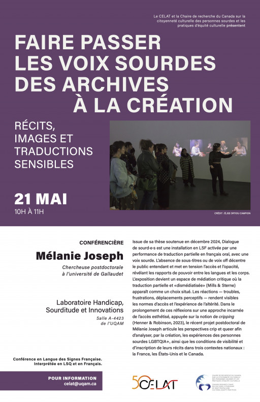 Faire passer les voix sourdes des archives à la création: récits, images et traductions sensibles