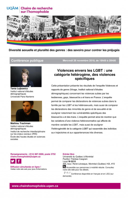 Violences envers les LGBT : une catégorie hétérogène, des violences spécifiques